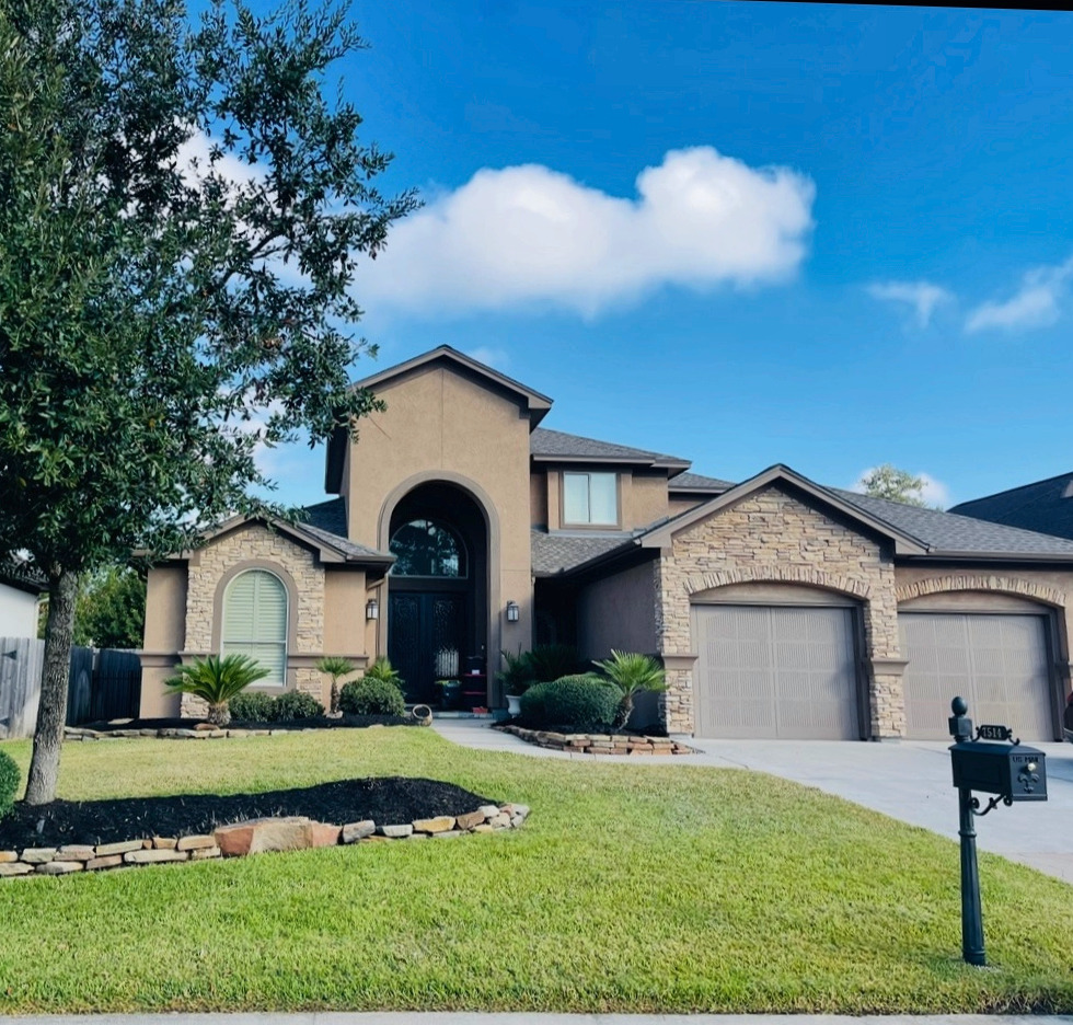 Brown residential exterior before white finish transformation