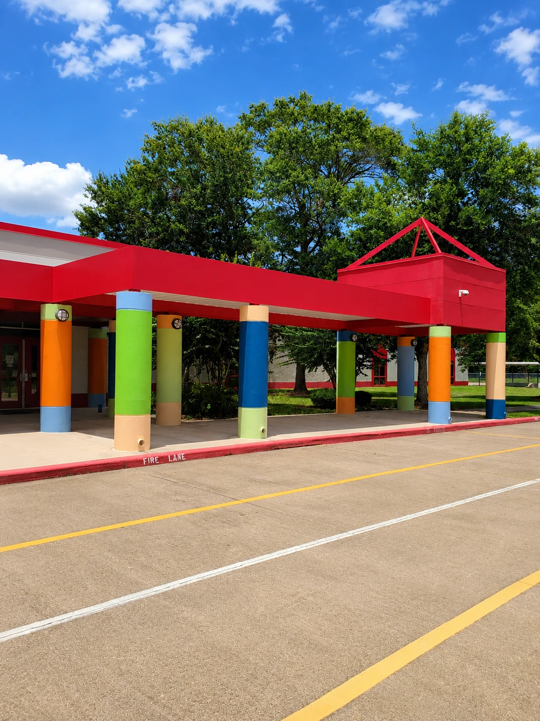 Newport Elementary exterior canopy project