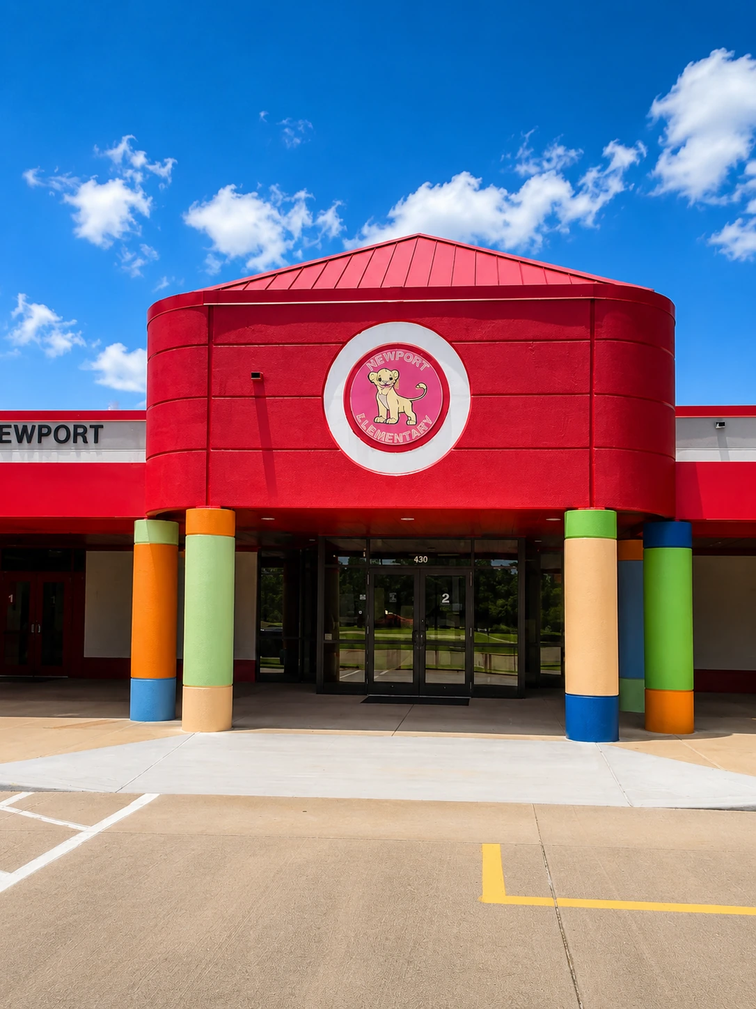 Newport Elementary main entrance project